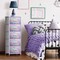 Sorbus Narrow 5 Drawers Nightstand with Steel Frame, Wood Top, Easy Pull Fabric Bins for Home, Bedroom, Office & Dorm